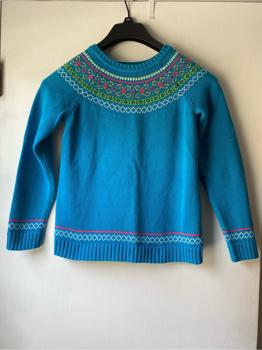 Hanna Andersson Turquoise Nordic Sweater